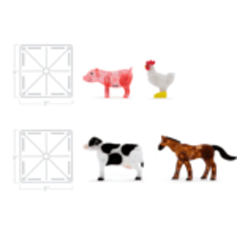 MAGNA-TILES Farm Animals 25