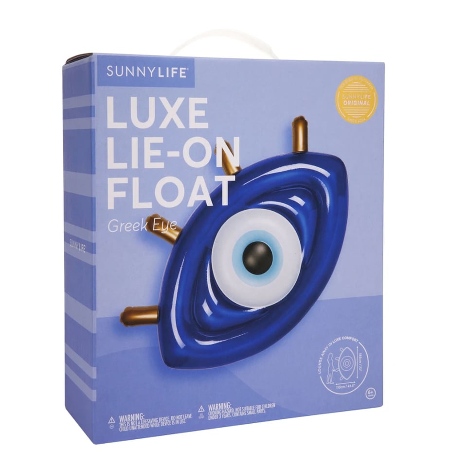 Luxe Lie-on Float - Greek Eye