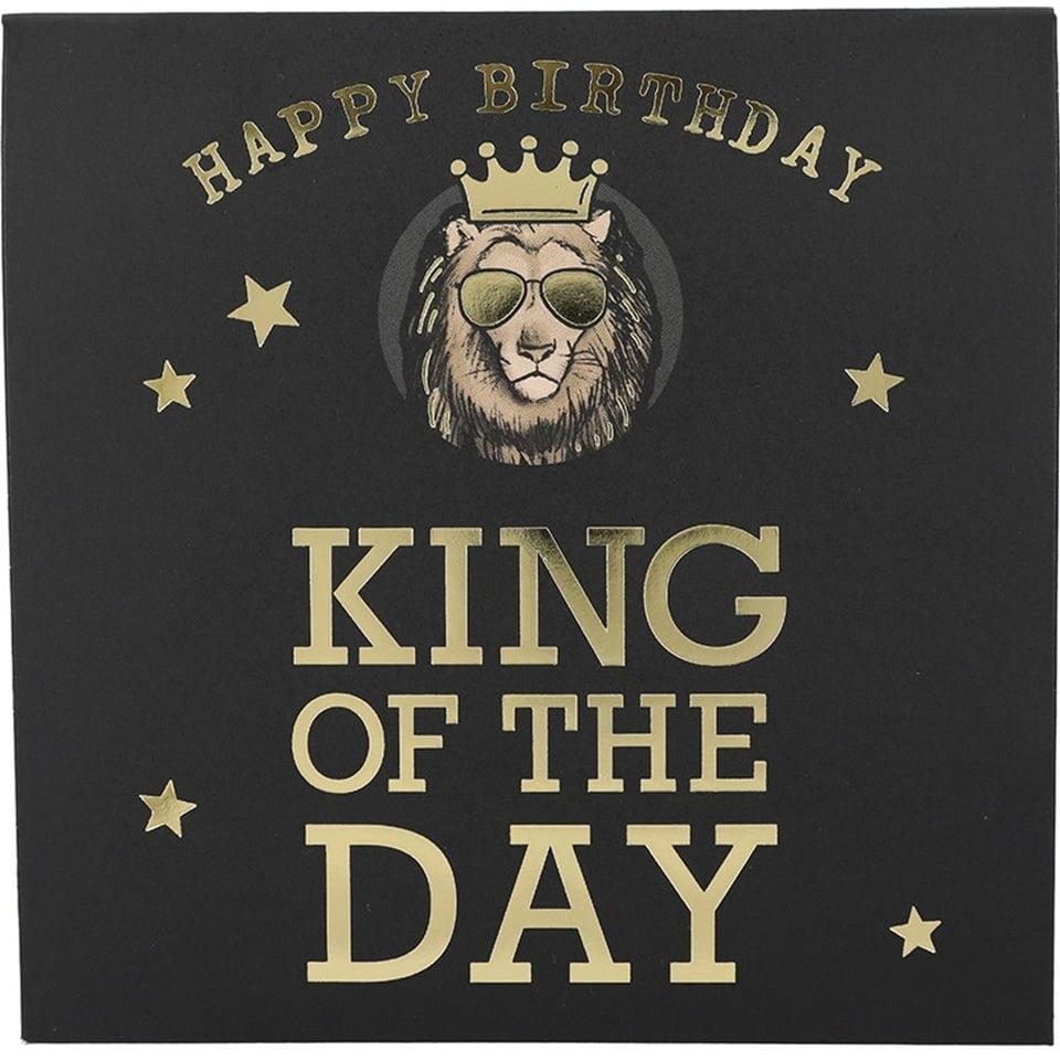 Pop Up Kaart Met Muziek Happy Birthday King of the Day Song: James Brown, I Feel Good