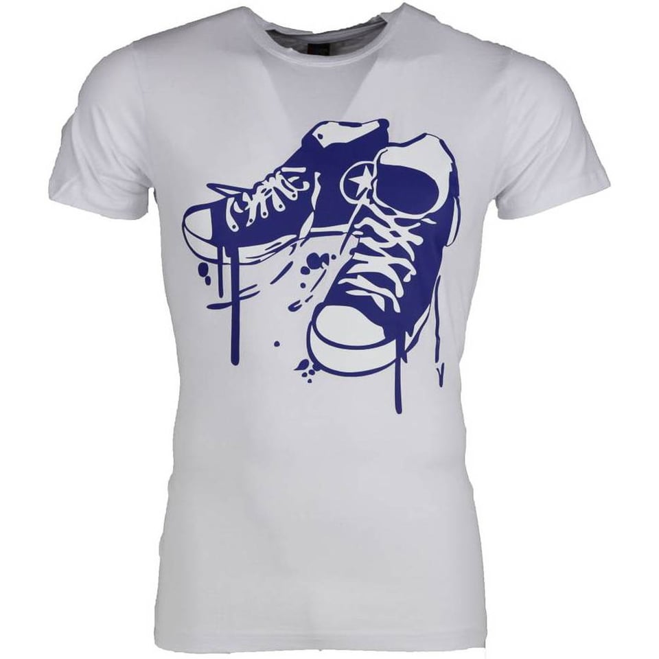 T-Shirt - Sneakers - Wit