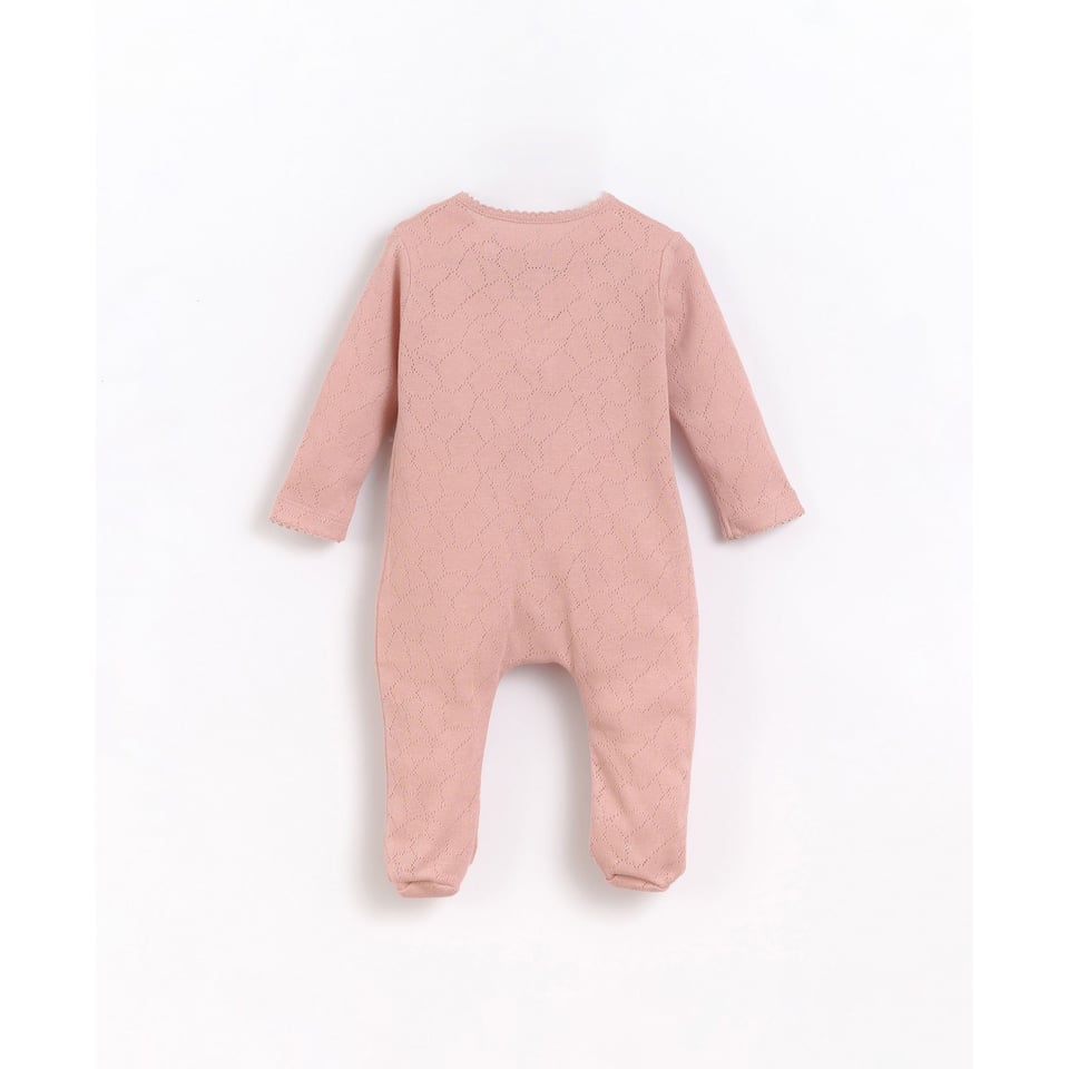 Play Up - Jumpsuit in organic cotton with feet  Basketry