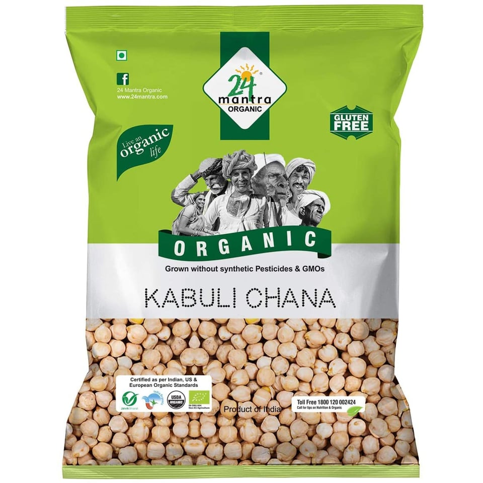 24 Mantra Organic Kabuli Chana 500G