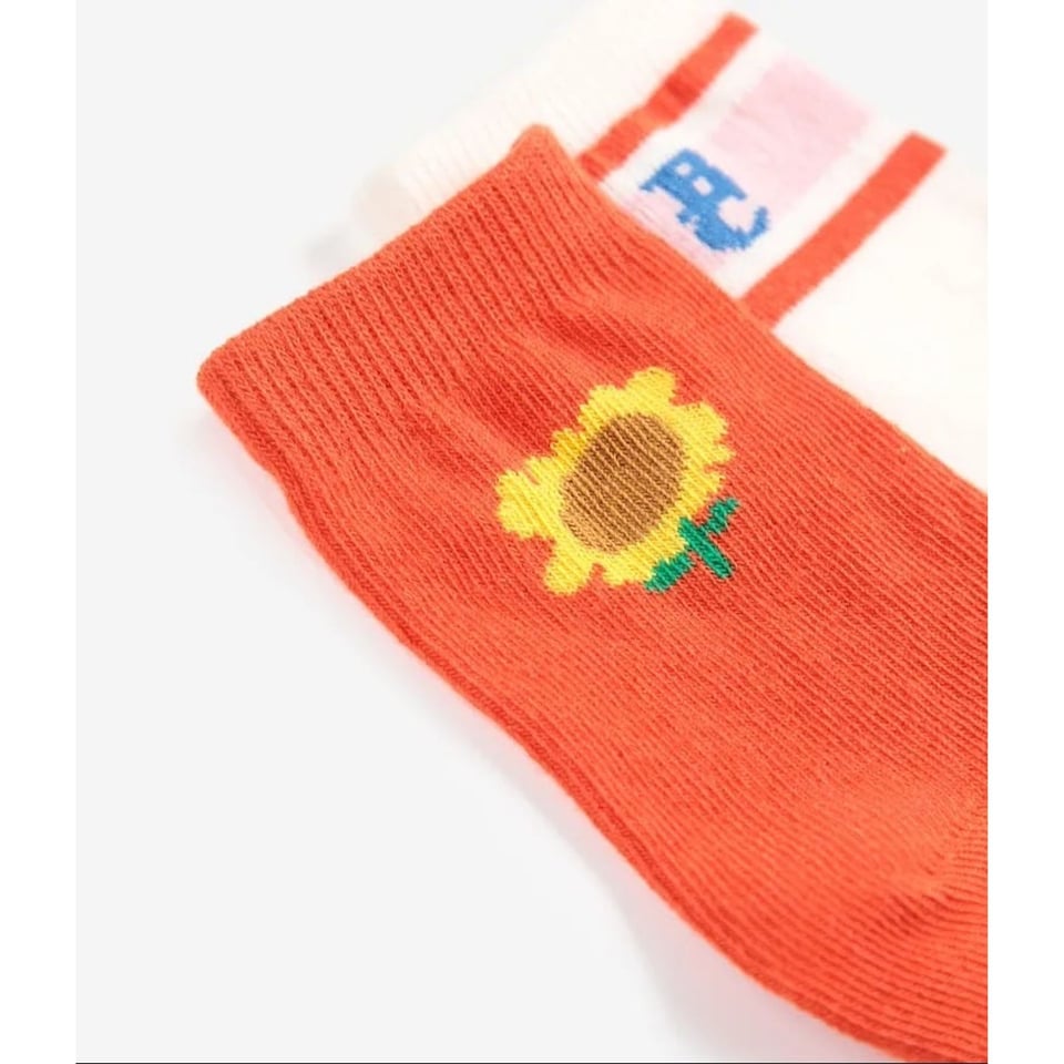 Bobo Choses Sunflower Short Socks Pack X 2