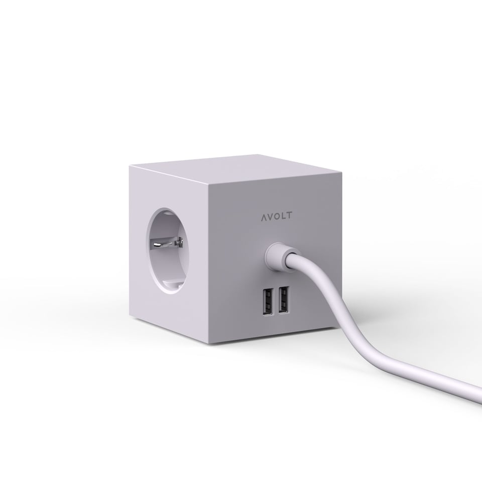 Square 1 USB & Magnet, Gotland Grey