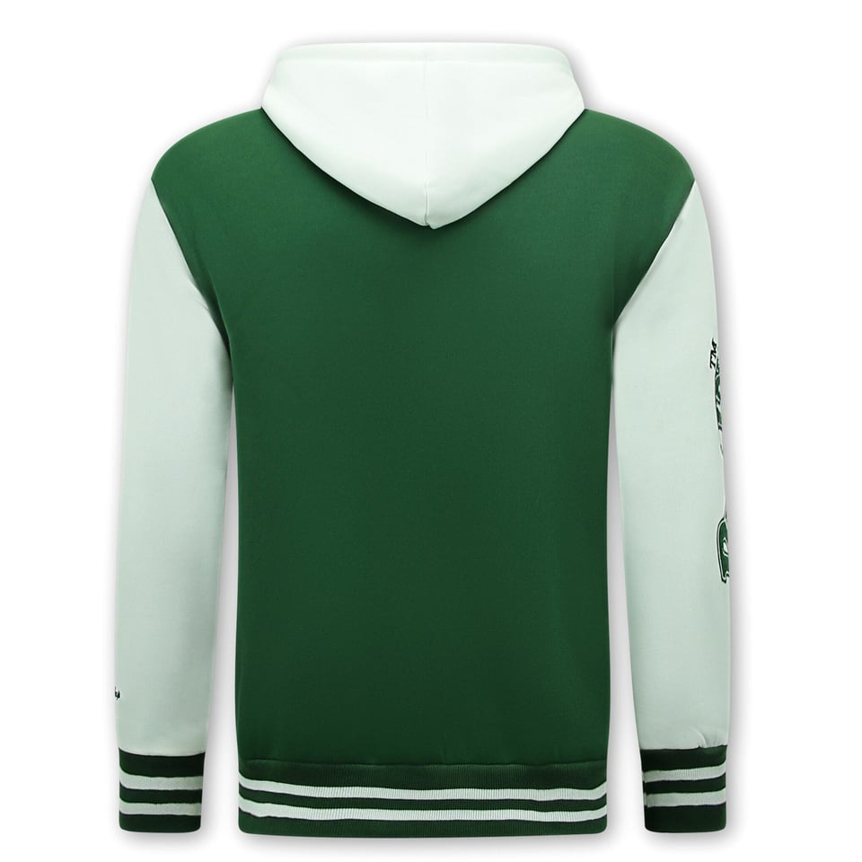 Baseball Vest Met Capuchon - 905 - Groen