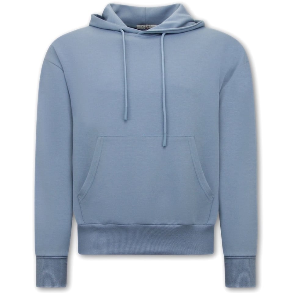 Basic Oversize Fit Hoodie - Blauw