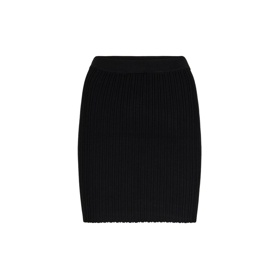 Co'Couture Badu Crop Rib Skirt - Black