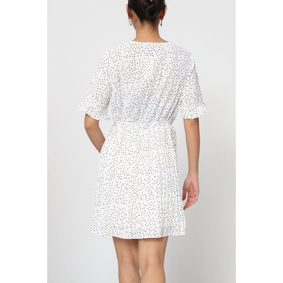 French Dress - White dots