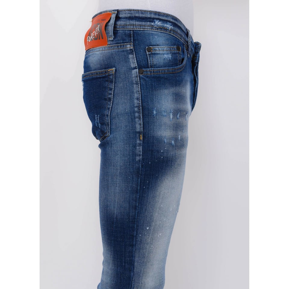 Blue Stone Washed Jeans Heren - Slim Fit -1076- Blauw