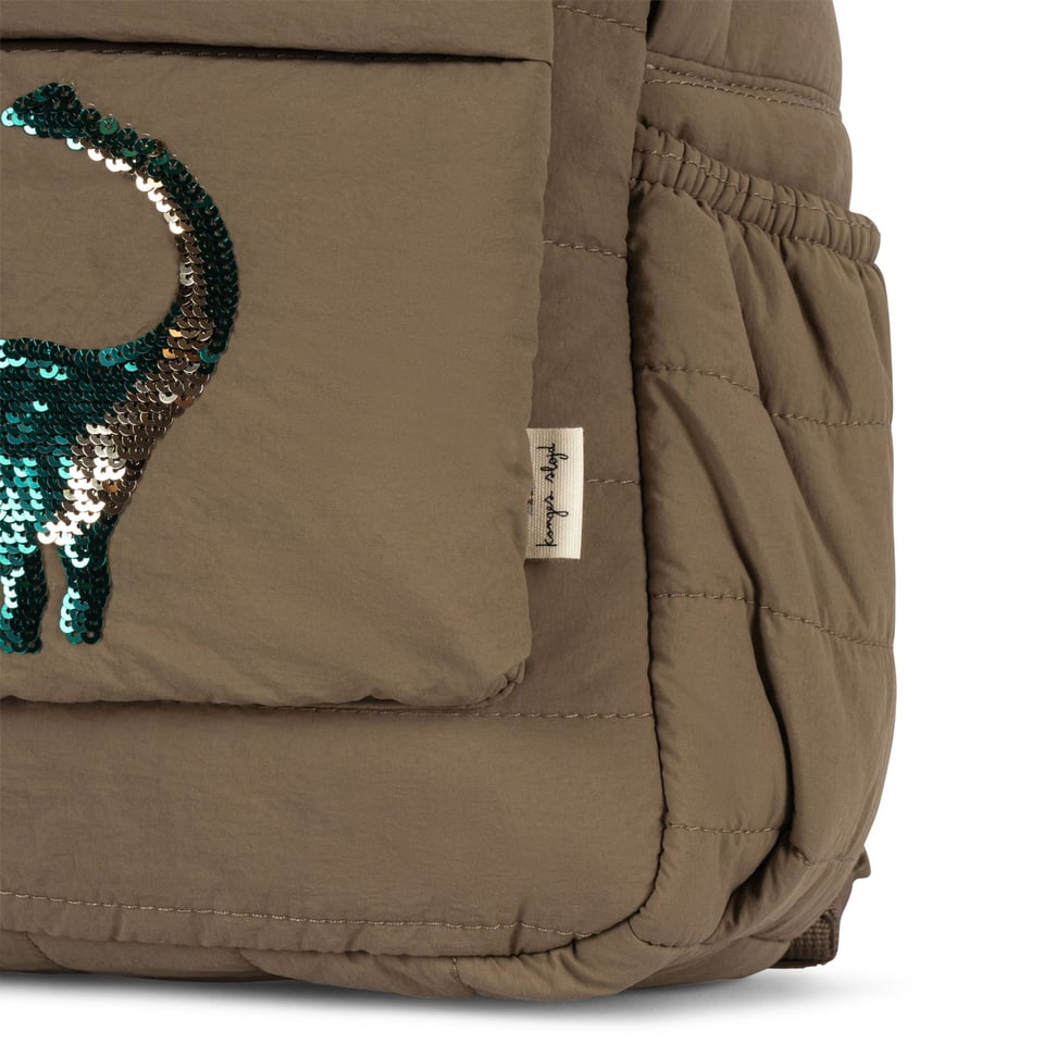 Konges Sløjd Juno Quilted Sequin Backpack Midi Dino