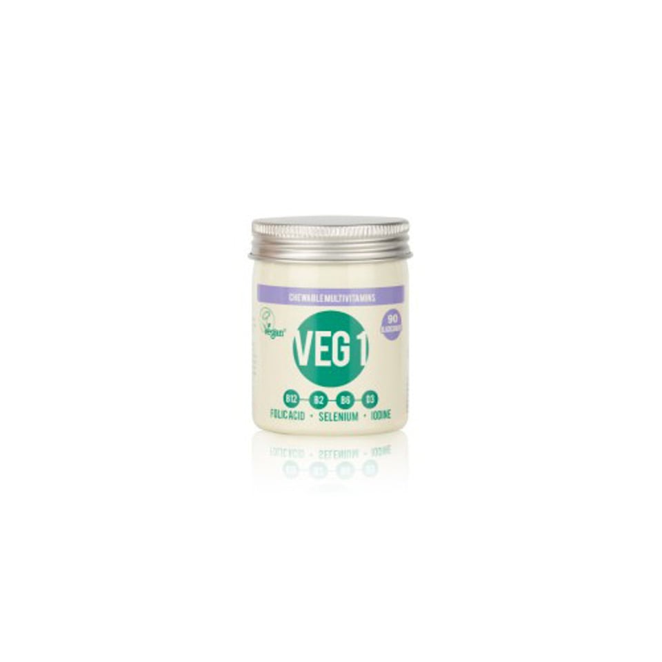 The Vegan Society VEG 1 Multivitamin Blackcurrant 90 Tablets *THT JUNI 2025*