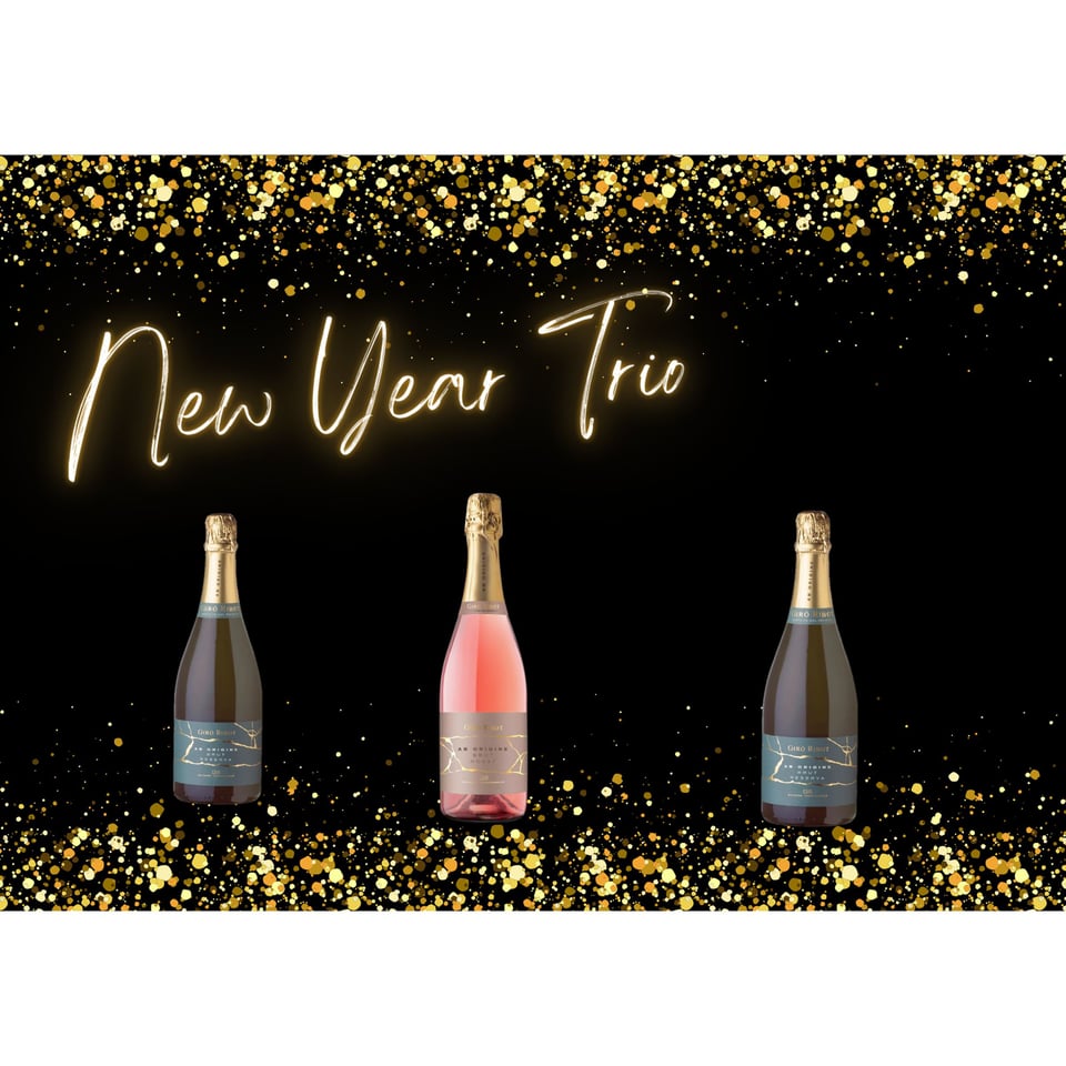 New Year Trio of 3 bottles of Premium Cava