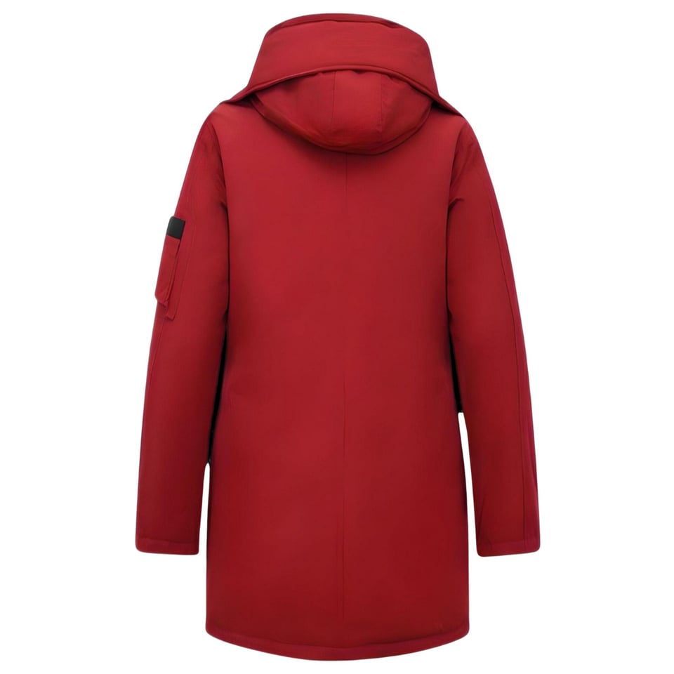 Winddichte Winterjas Dames Parka - 505 - Rood