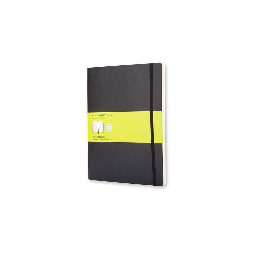 Moleskine notebook softcover x-large plain black - 19 x 25cm / black