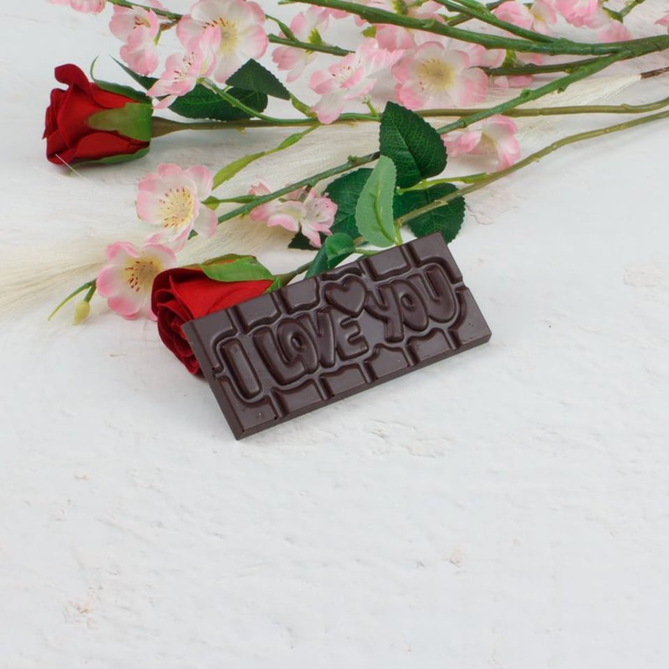 Chocolade Reep - I Love You 50 Gram - Moederdag Cadeau - Melk