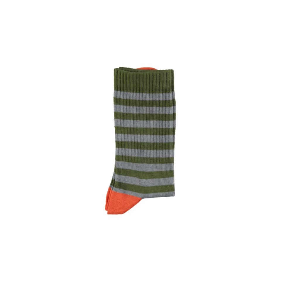 Piupiuchick Socks Green & Blue Stripes