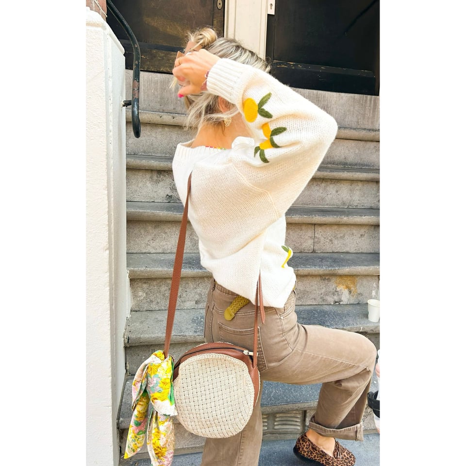New Lemon Summer knit - White