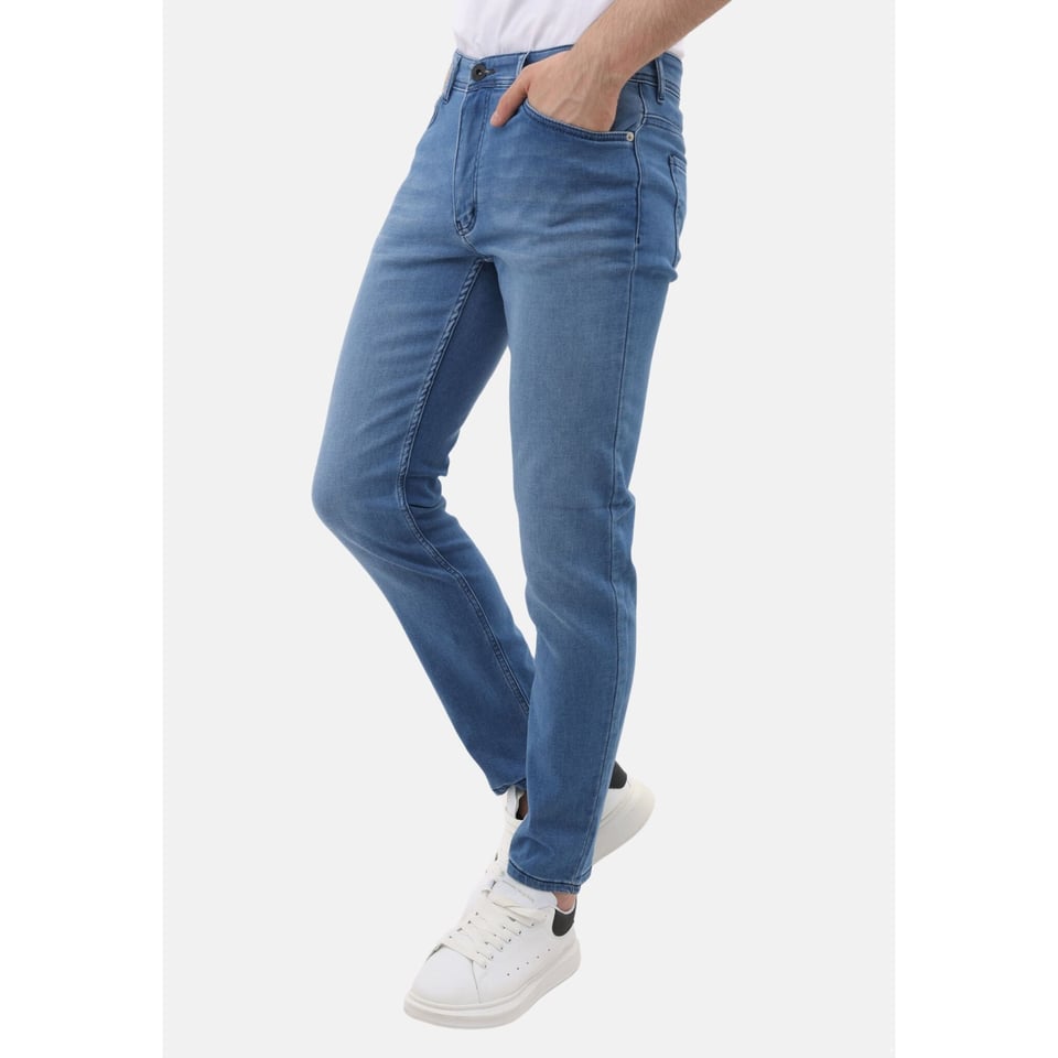 Jeans Heren - Regular Fit - Stretch Broek Heren - MM-R-06 - Blauw