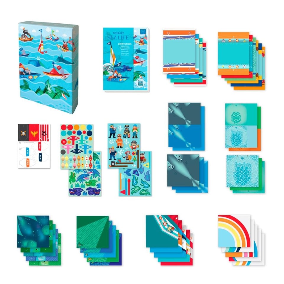 Box Candiy Totally Sea Life Origami Het Zeeleven Met 40 Vouwpapieren 6+