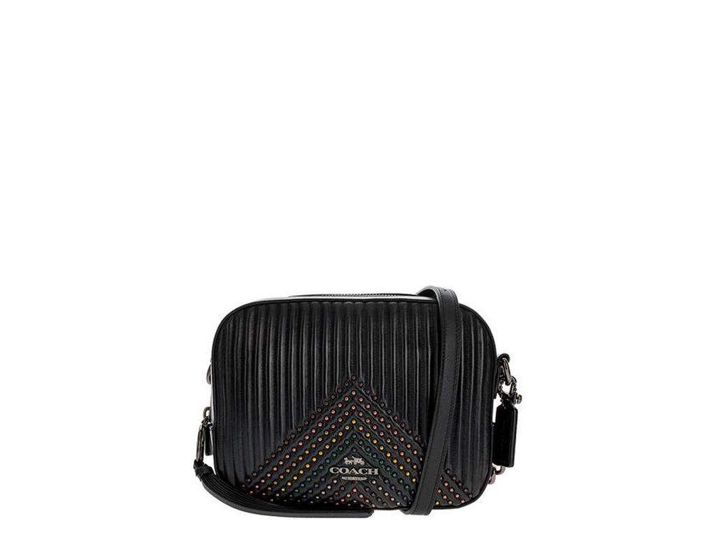 Coach Camera Bag Black Quilted Leather | Crossbody | Coach | Peddler