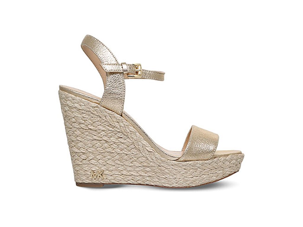 jill metallic leather wedge
